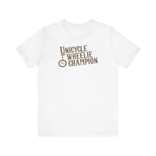 Unicycle Wheelie Champion - Men's T-Shirt