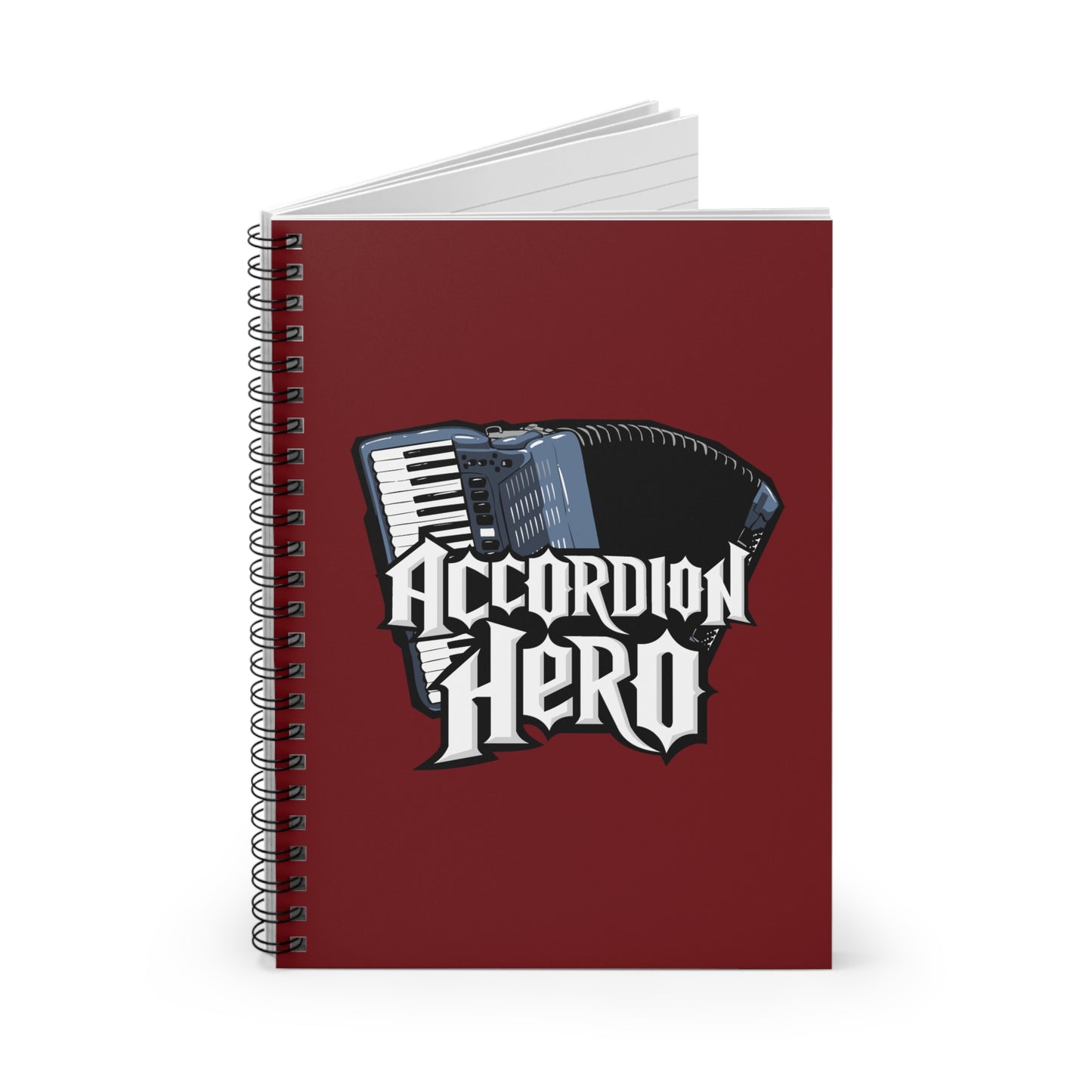 Accordion Hero - Spiral Notebook