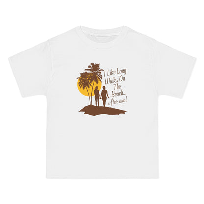 I Like Long Walks On The Beach After Anal - Men's Heavyweight T-Shirt