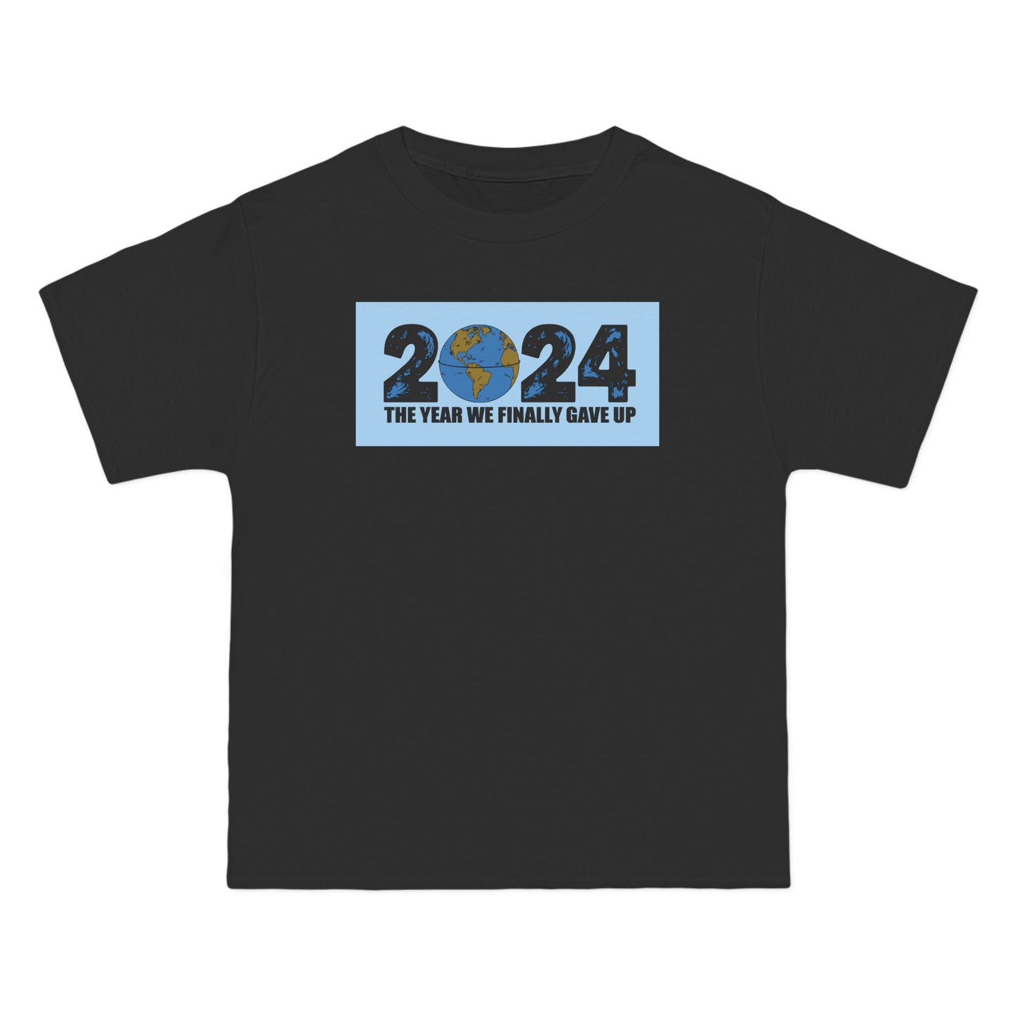 2024 - The Year We Finally Gave Up - Men's Heavyweight T-Shirt