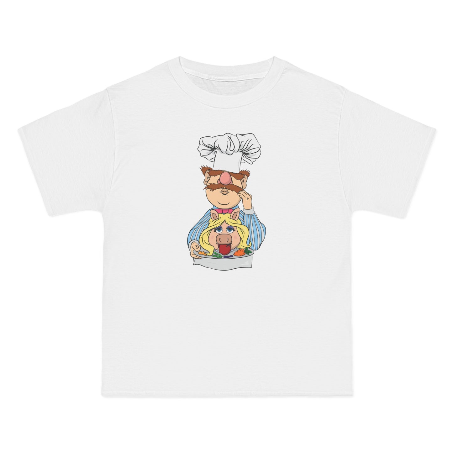 Chef's Special (Swedish Chef Serving Up Miss Piggy On A Platter) - Men's Heavyweight T-Shirt