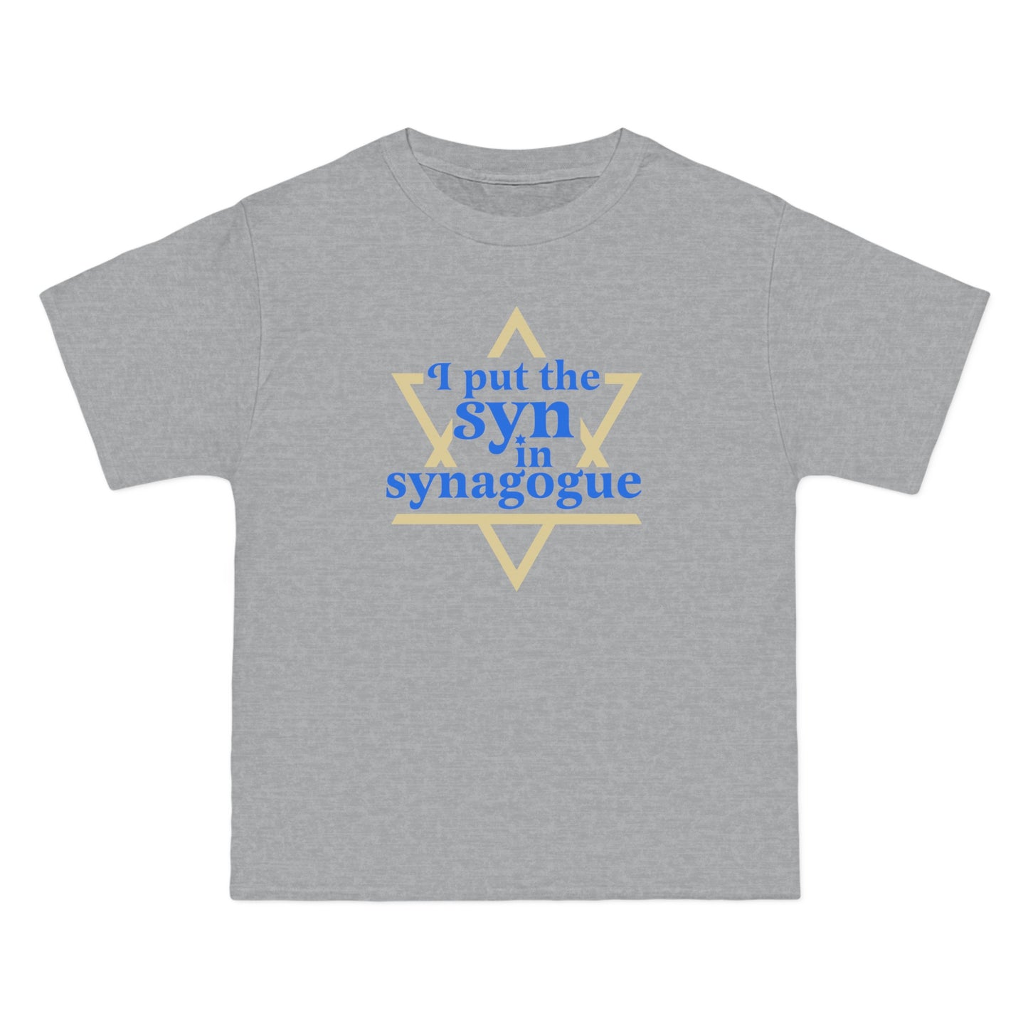 I Put The Syn In Synagogue - Men's Heavyweight T-Shirt