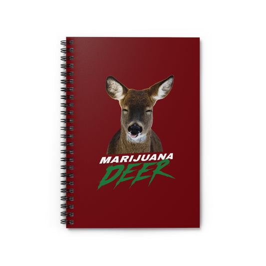 Marijuana Deer - Spiral Notebook