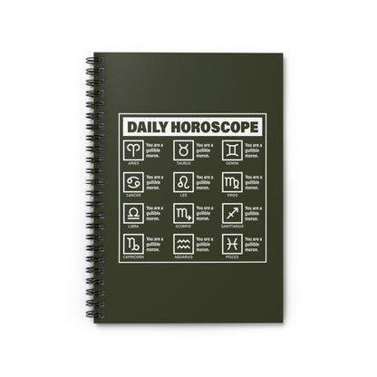 Daily Horoscope - Spiral Notebook