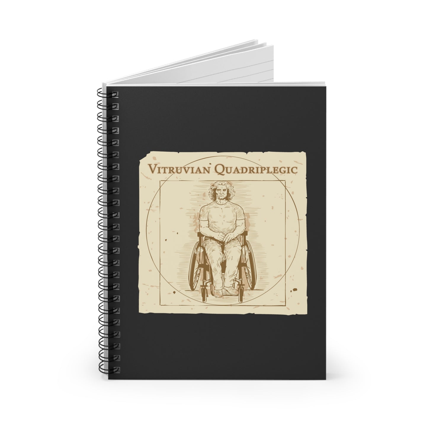 Vitruvian Quadriplegic - Spiral Notebook